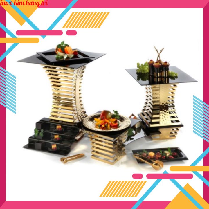 CHÂN ĐẾ TRANG TRÍ BUFFET NHIỀU TẦNG - ĐỒ DÙNG BUFFET