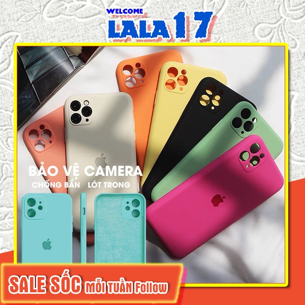Ốp lưng chống bẩn iphone full viền bảo vệ camera ip/6/6plus/6s/6splus/7/7plus/8/8plus/x/xs/11/12/pro/max/plus/promax