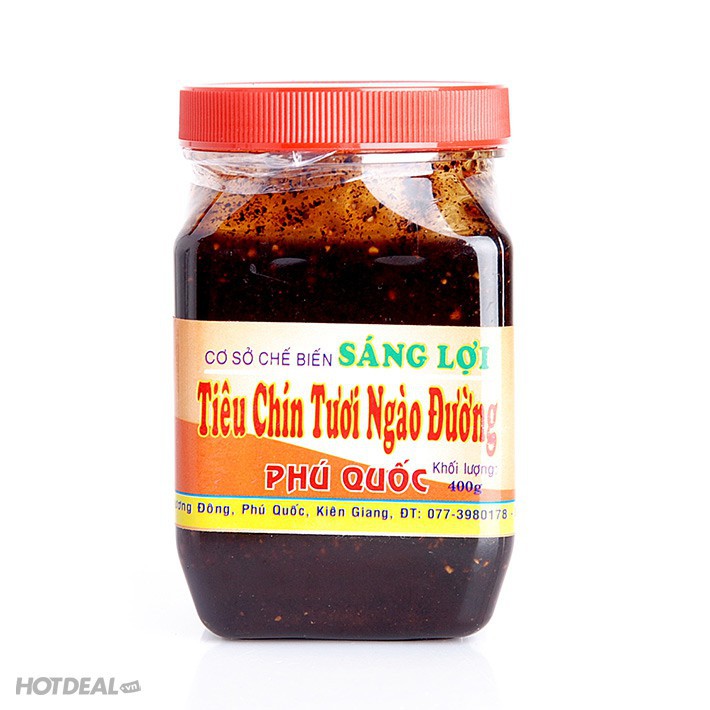 Tiêu chín ngào đường Sáng lơi 400g - ĐS Phú Quốc mua 10 tặng 1