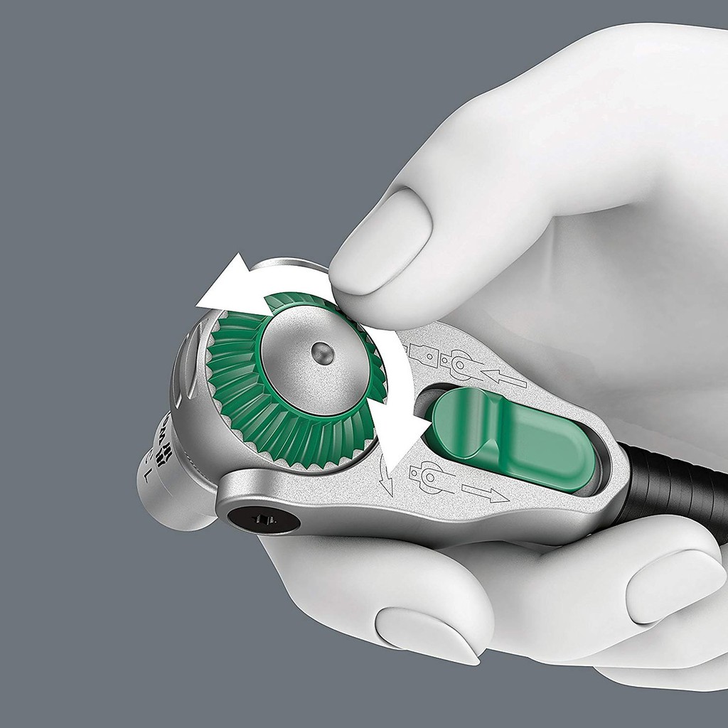 Tay vặn tròng cóc 1/4" dài 152mm 8000 A Zyklop Speed Ratchet Wera 05003500001