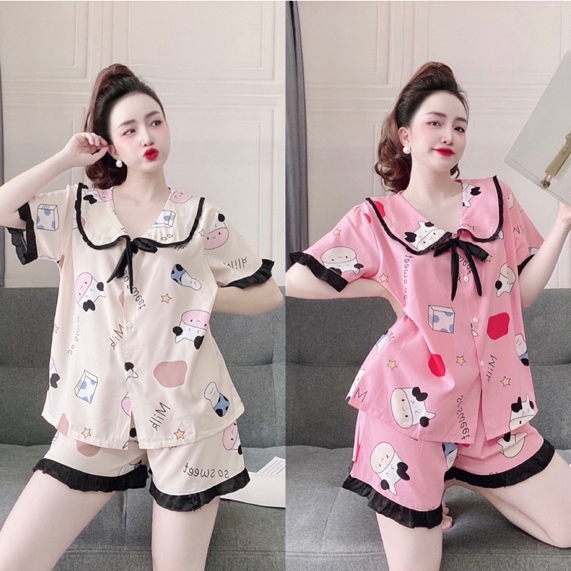 Đồ bộ Lụa đùi Bigsize 50-100kg mềm mịn