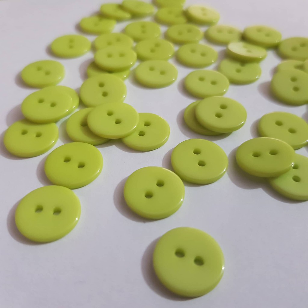 Cúc Nhựa Đơn 13mm - 1 màu/túi