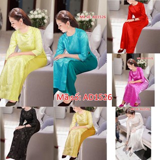 ⚡️ có big size 5XL ⚡️ AD1526 ÁO DÀI TRUYỀN THỐNG GẤM THÁI TUẤN QUẦN ỐNG RỘNG(hoa văn tùy đợt áo)chưa đính hạt