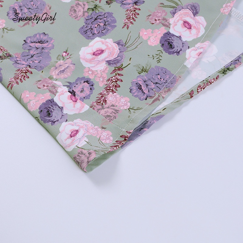 Đầm Midi Không Tay Cổ Chữ V In Họa Tiết Hoa Quyến Rũ Dành Cho Nữ 2022