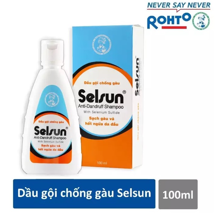 Dầu Gội Chống Gàu Selsun Chai Lớn 100ml Giúp Ngăn Gàu Hiệu Quả, Làm Sạch Vảy Nấm, Duy Trì Tóc Khỏe Đẹp Mềm Mại