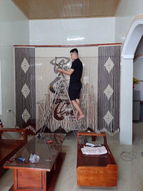 Rèm hạt gỗ 350/1 m vuông