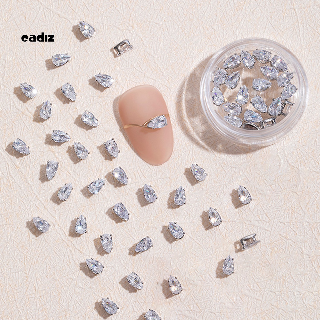 1 Hộp Phụ Kiện Trang Trí Móng Tay Nghệ Thuật Sáng Bóng DIY