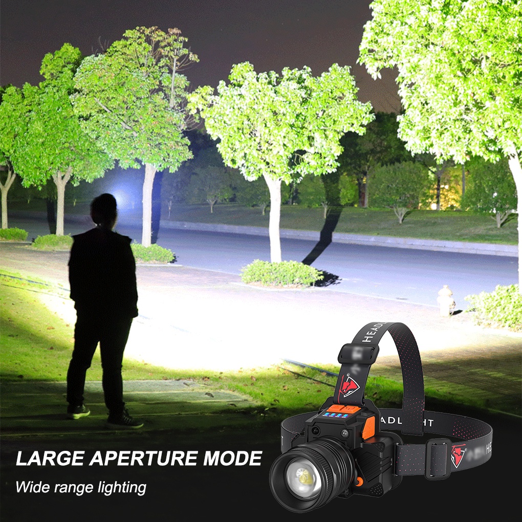 [GLOBAL] 3 Modes High Bright Headlamp Jogging USB Charging Head Torch Hiking Forehead Light Daily Waterproof Headlight