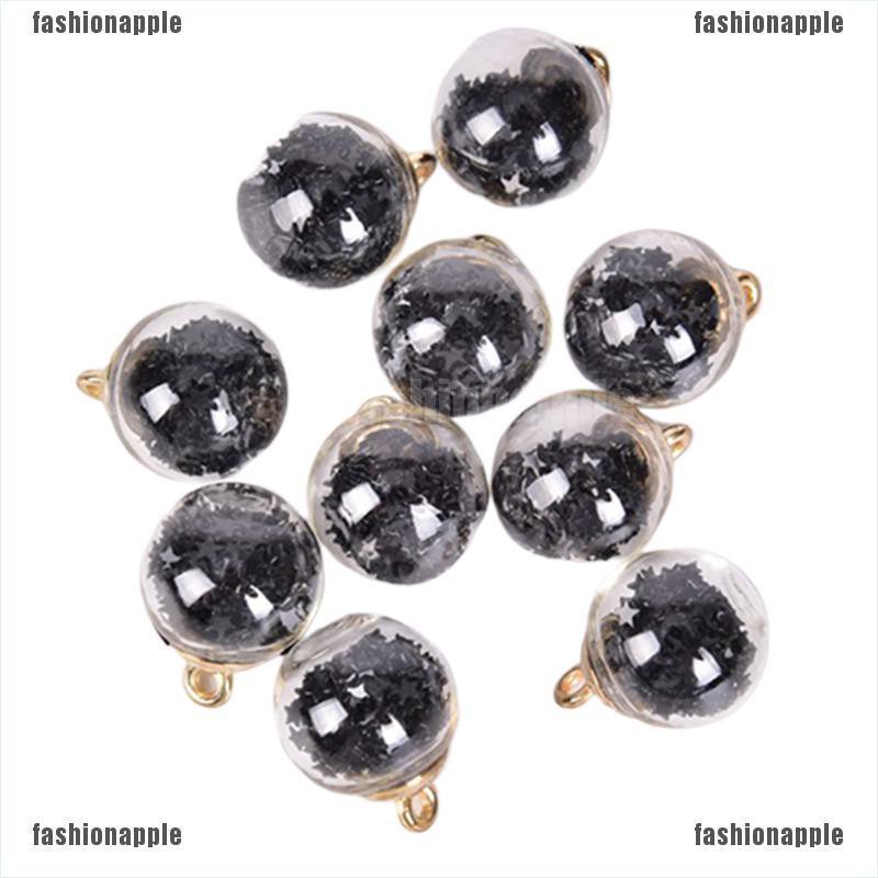 Set 10 Mặt Dây Chuyền Kính Hình Ngôi Sao Năm Cánh