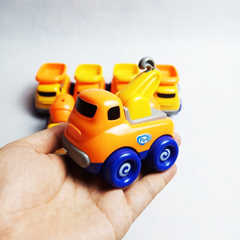 Đồ Chơi Xe Công Trình Mini bánh đà đáng yêu cho bé