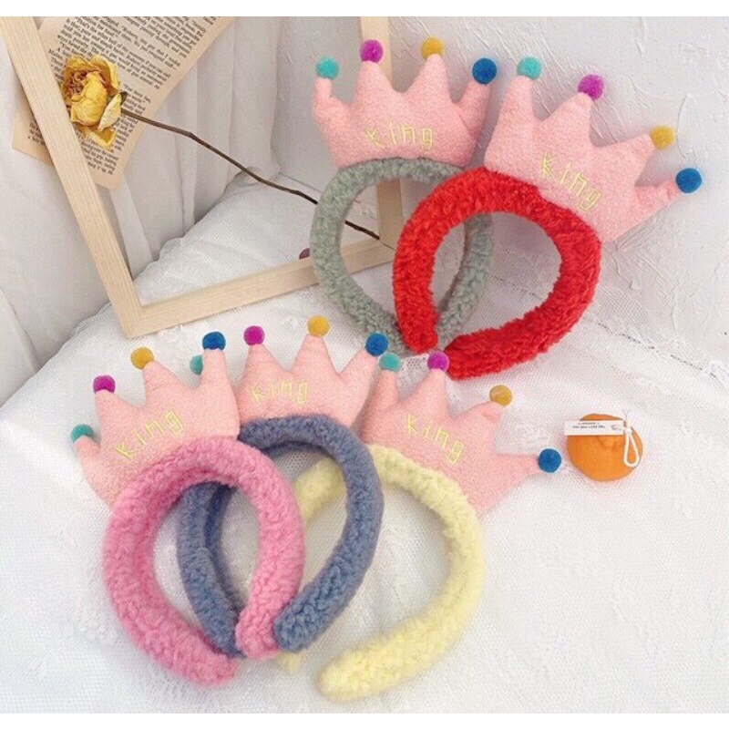 Băng đô cài tóc hình VƯƠNG MIỆN siêu dễ thương