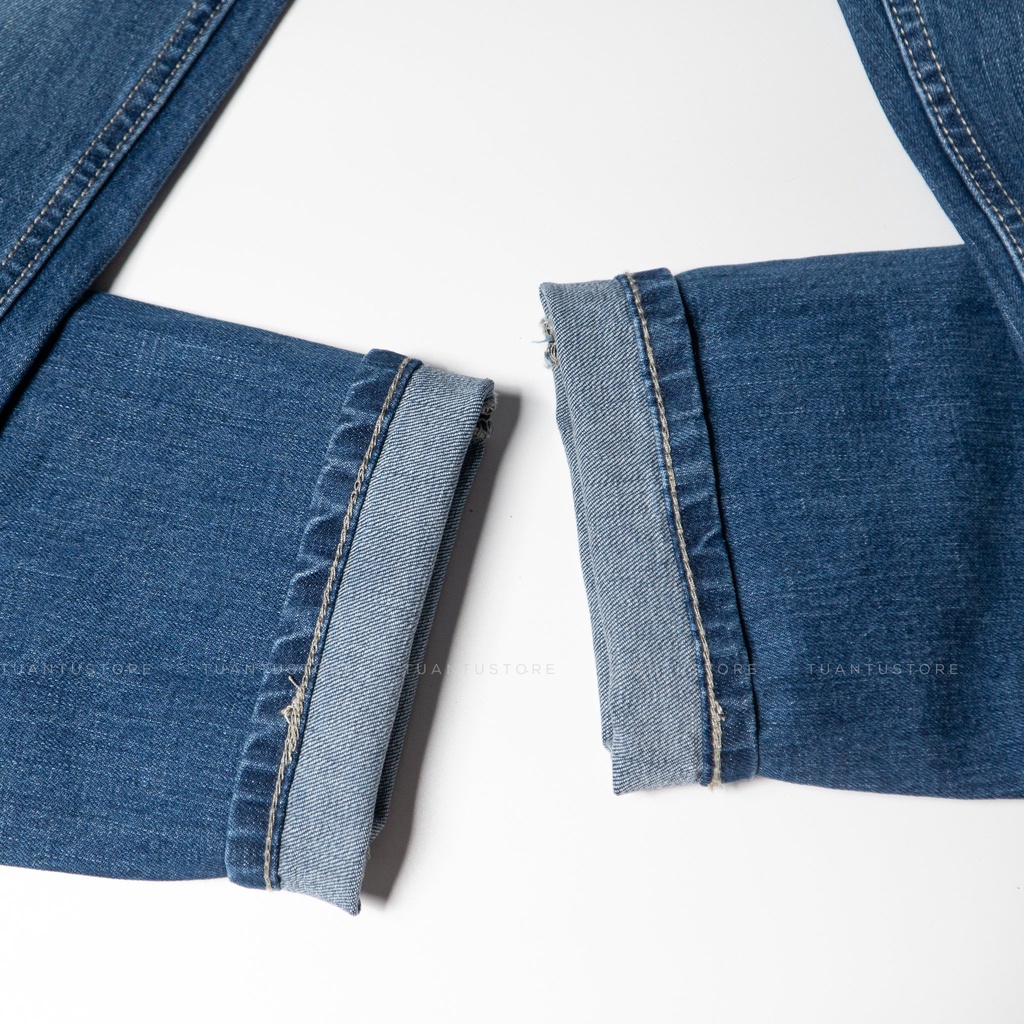Quần Jeans dài nam,form ống đứng,chất vải co dãn,ống quần 17-19cm,made in cambodia T04