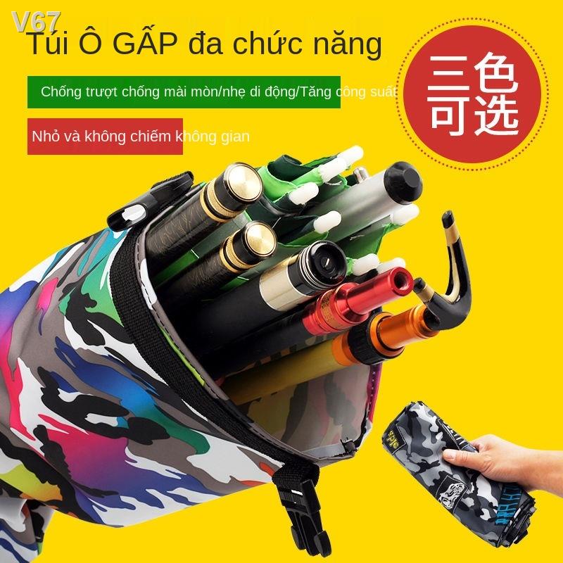 ❃❆▼Túi dù đánh cá đựng cần câu Một vải di động chống thấm nước công suất lớn dụng cụ