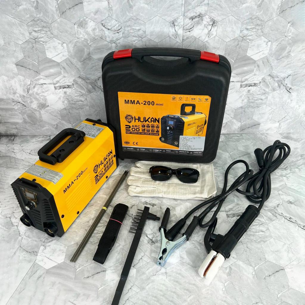 Máy Hàn Que HUKAN MMA-200 IGBT Công Suất 3.9 KV Dòng Điện Ra 20-220A