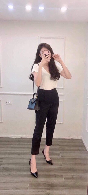 [Quần vải nữ] Quần Baggy nữ cạp chun sau vải sạn hàn co giãn, baggy nữ lưng cao công sở | BigBuy360 - bigbuy360.vn