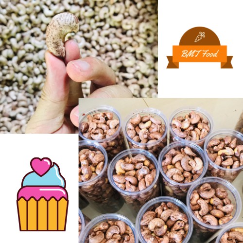 500g Hạt Điều Rang Muối Nguyên Lụa, Hạt Điều Nguyên Hạt Còn Vỏ Lụa (Loại 430 - 450 hạt/Kg) Có Giấy Phép VSANTP | BigBuy360 - bigbuy360.vn