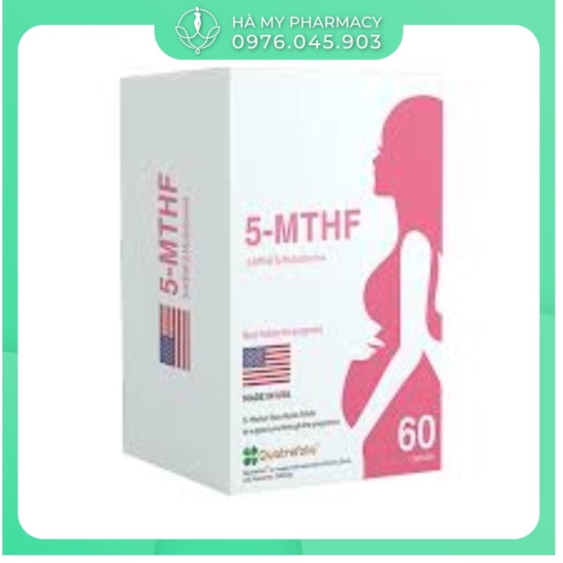 5MTHF Hộp 30 - 60 Viên Bổ Sung A.Folic Cho Phụ Nữ Mang Thai