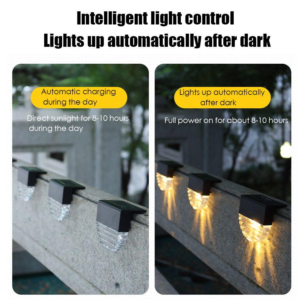 GOGOUP Đèn LED Năng Lượng Mặt Trời Chống Thấm Nước Chiếu Sáng Cầu Thang Ngoài Trời