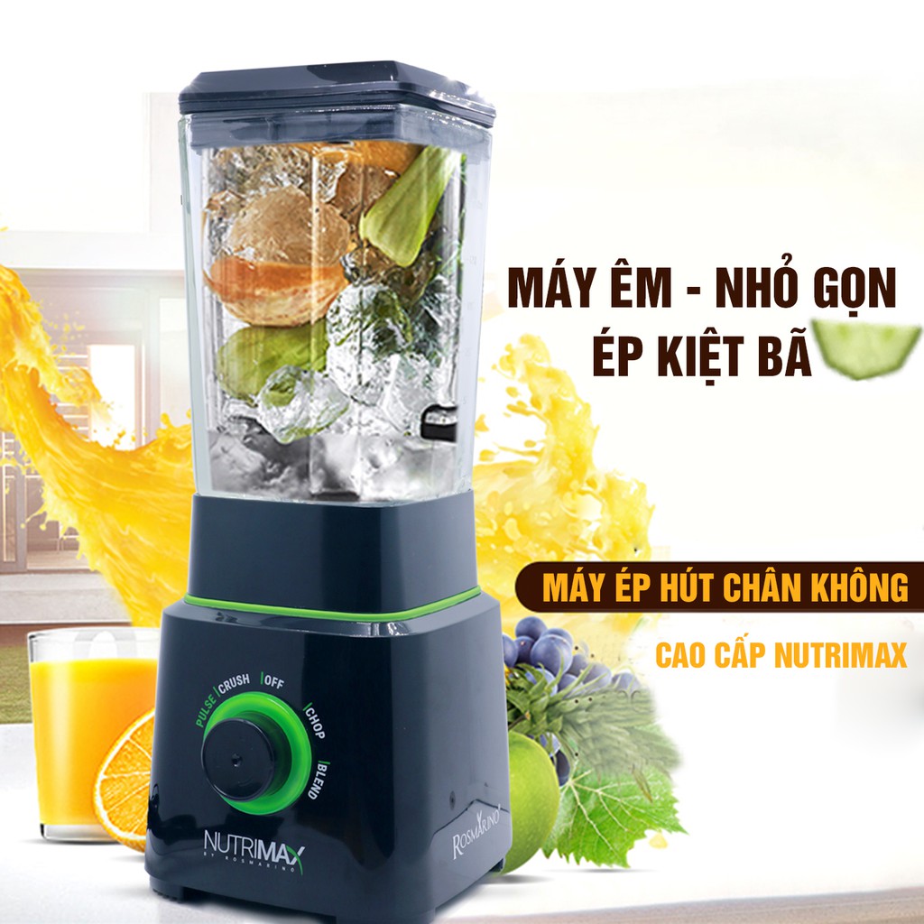 Máy xay sinh tố hút chân không - thiết kế hiện đại- Giữ nguyên hương vị và chất dinh dưỡng- tặng bình giữ nhiệt cao cấp