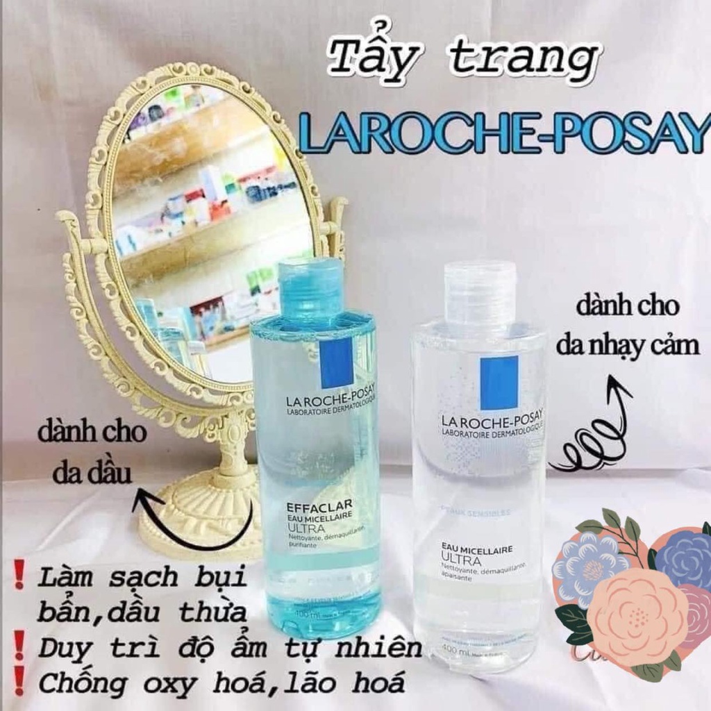 TẨY TRANG LAROCHE POSAY MICELLAR WATER DA NHẠY CẢM