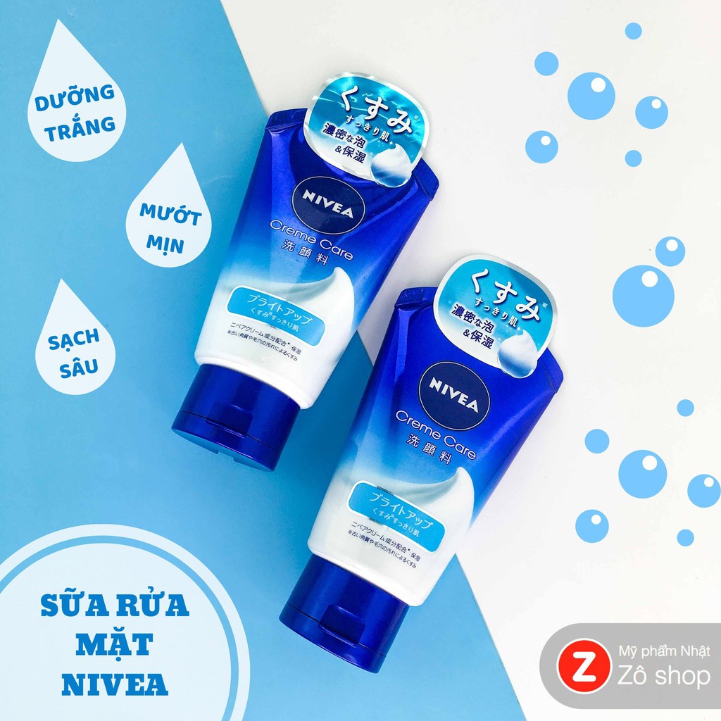 Sữa rửa mặt dưỡng dưỡng trắng - Nivea Creme Care 130g