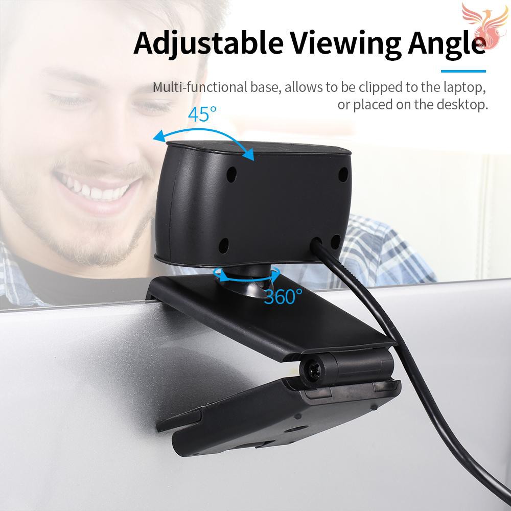 Webcam 720p 30fps Xoay 360 Độ Cho Máy Tính | BigBuy360 - bigbuy360.vn