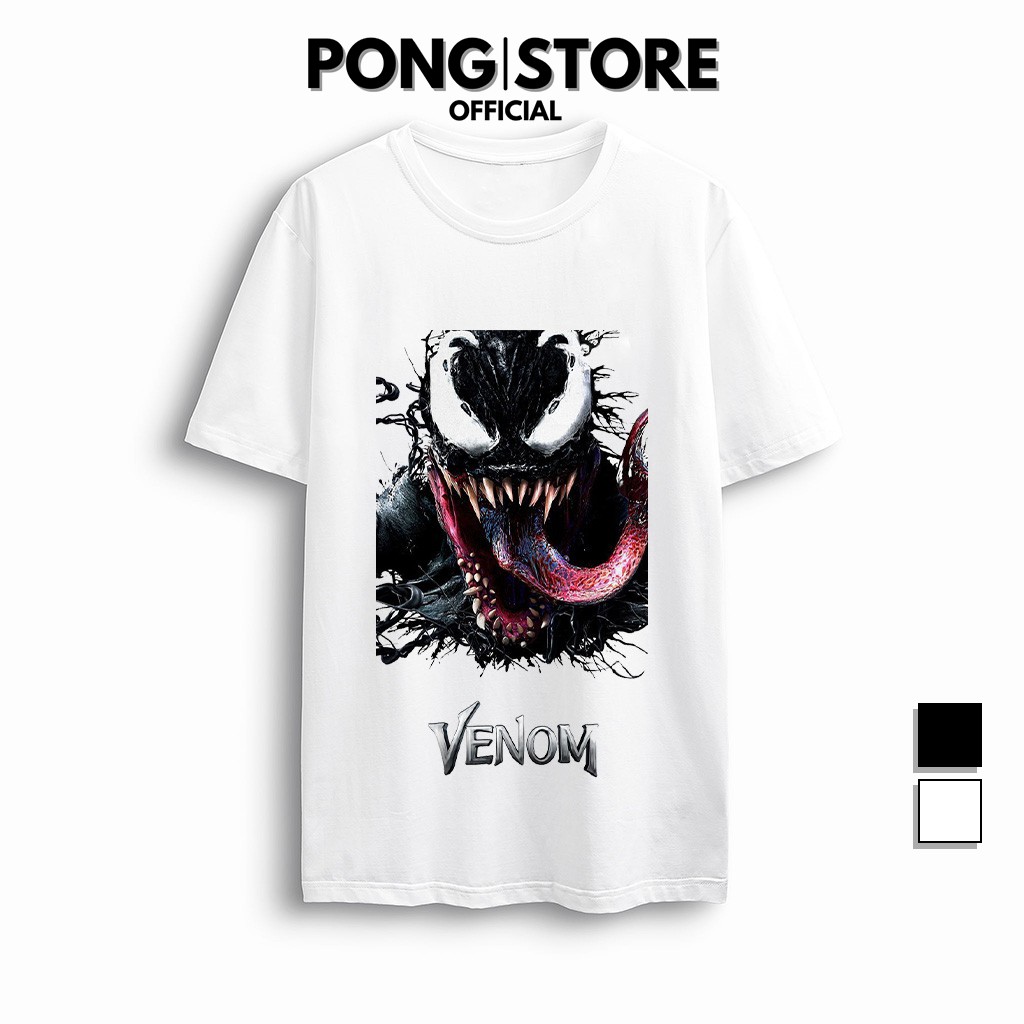 Áo thun tay lỡ form rộng nam nữ in VENOM - Áo thun unisex cổ tròn chất thun co giãn thoáng mát PONGSTORE