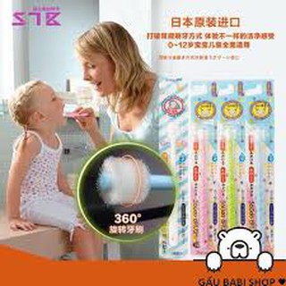 Bàn chải 360 độ cho bé từ 6 tháng đến 3 tuổi - nhật