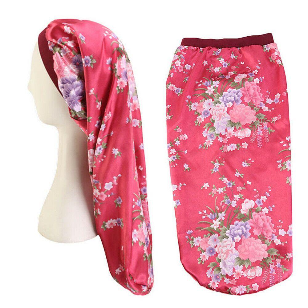 MAXG Mũ Trùm Đầu Bằng Satin Chăm Sóc Tóc Khi Ngủ Cho Nữ