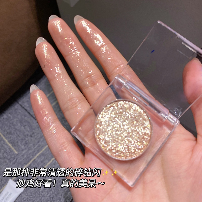 Phấn Mắt SWEET MINT Đơn Sắc Ngọt Ngào Màu Đơn Sắc Ánh Nhũ Mềm Mại Có Độ Sáng Cao nhũ kim tuyến sáng lấp lánh chống nước lâu trôi