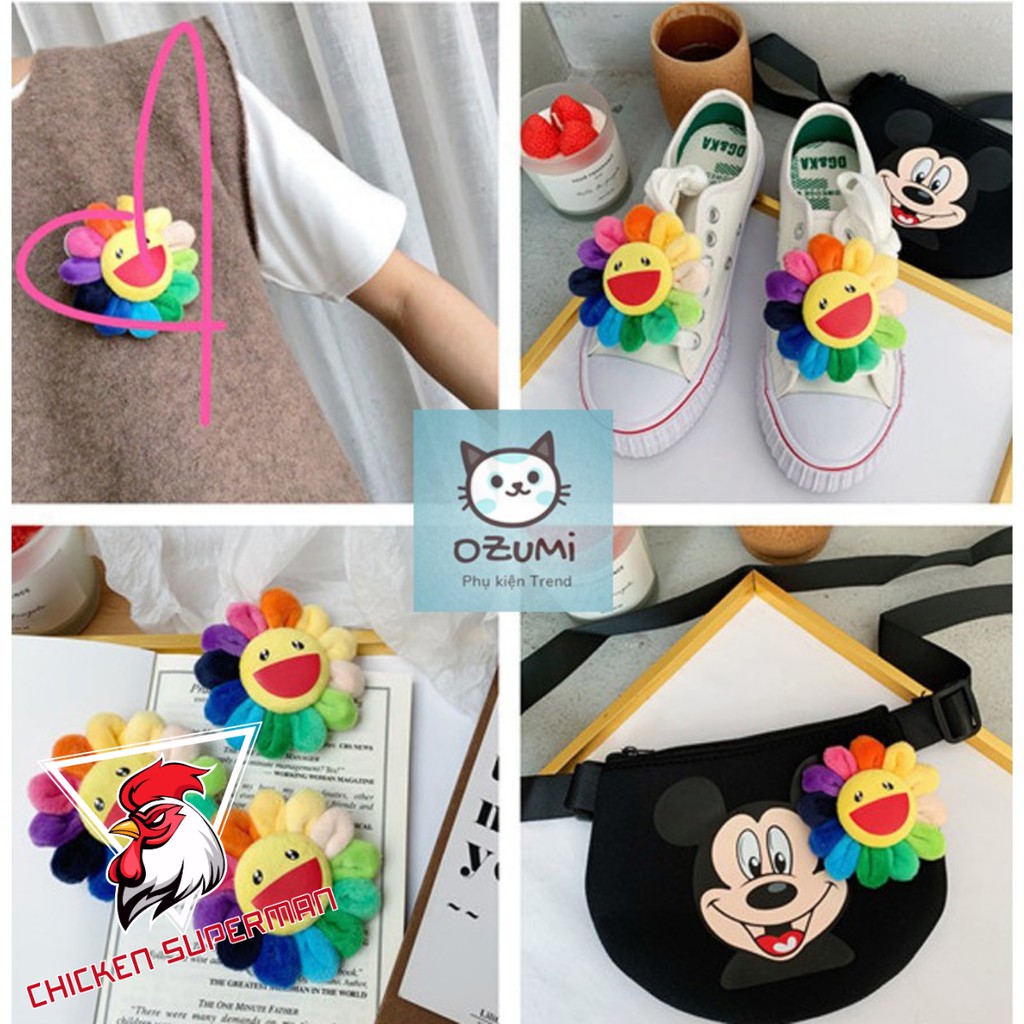 Ghim cài áo hình hoa hướng dương Kaikai dễ thương