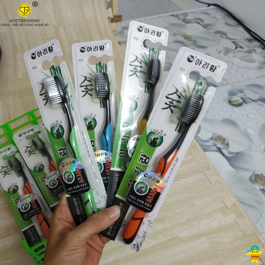 Bàn chải đánh răng nhật bản siêu mềm của Nhật làm từ than hoạt tính