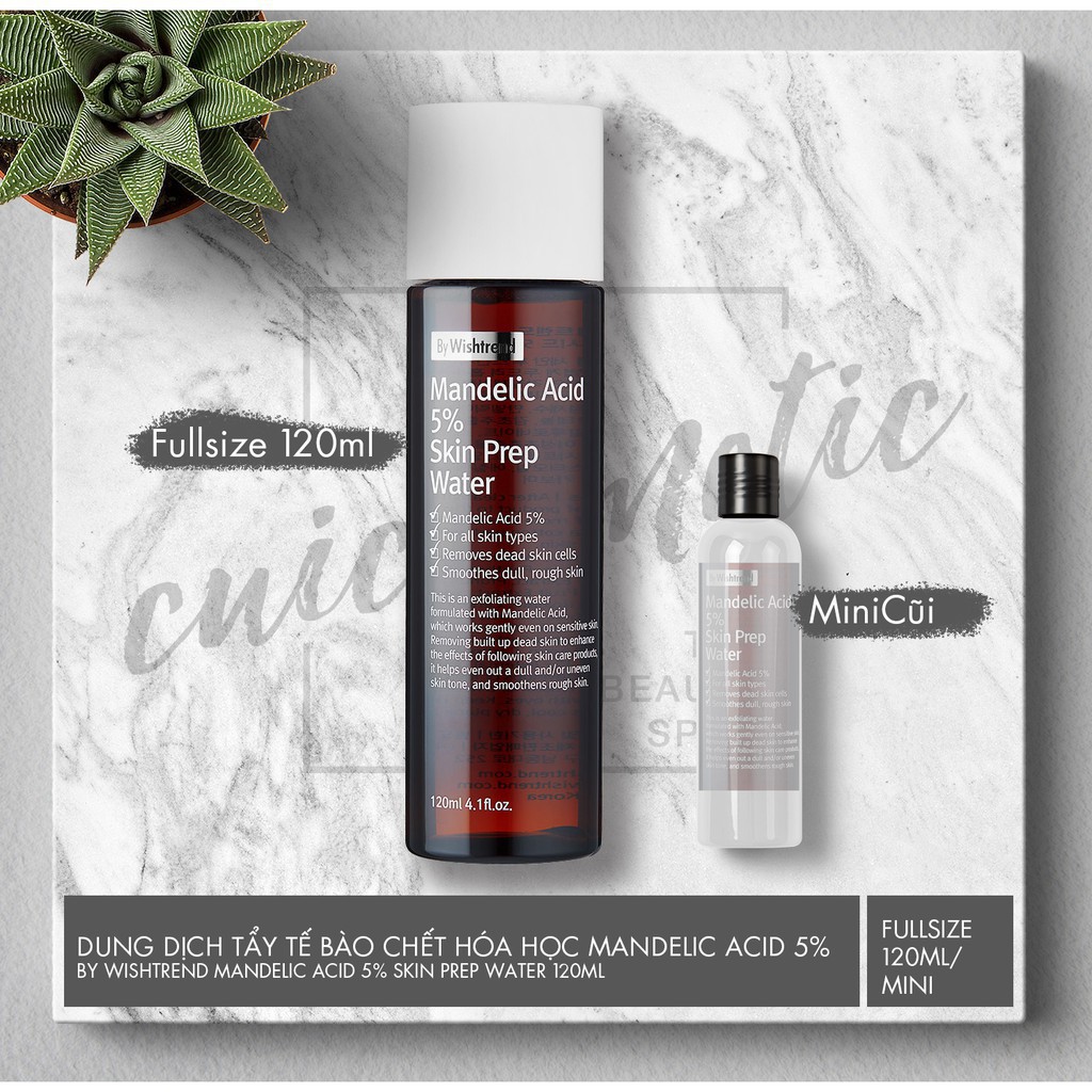 Dung Dịch Tẩy Da Chết BY WISHTREND MANDELIC ACID 5% SKIN PREP WATER