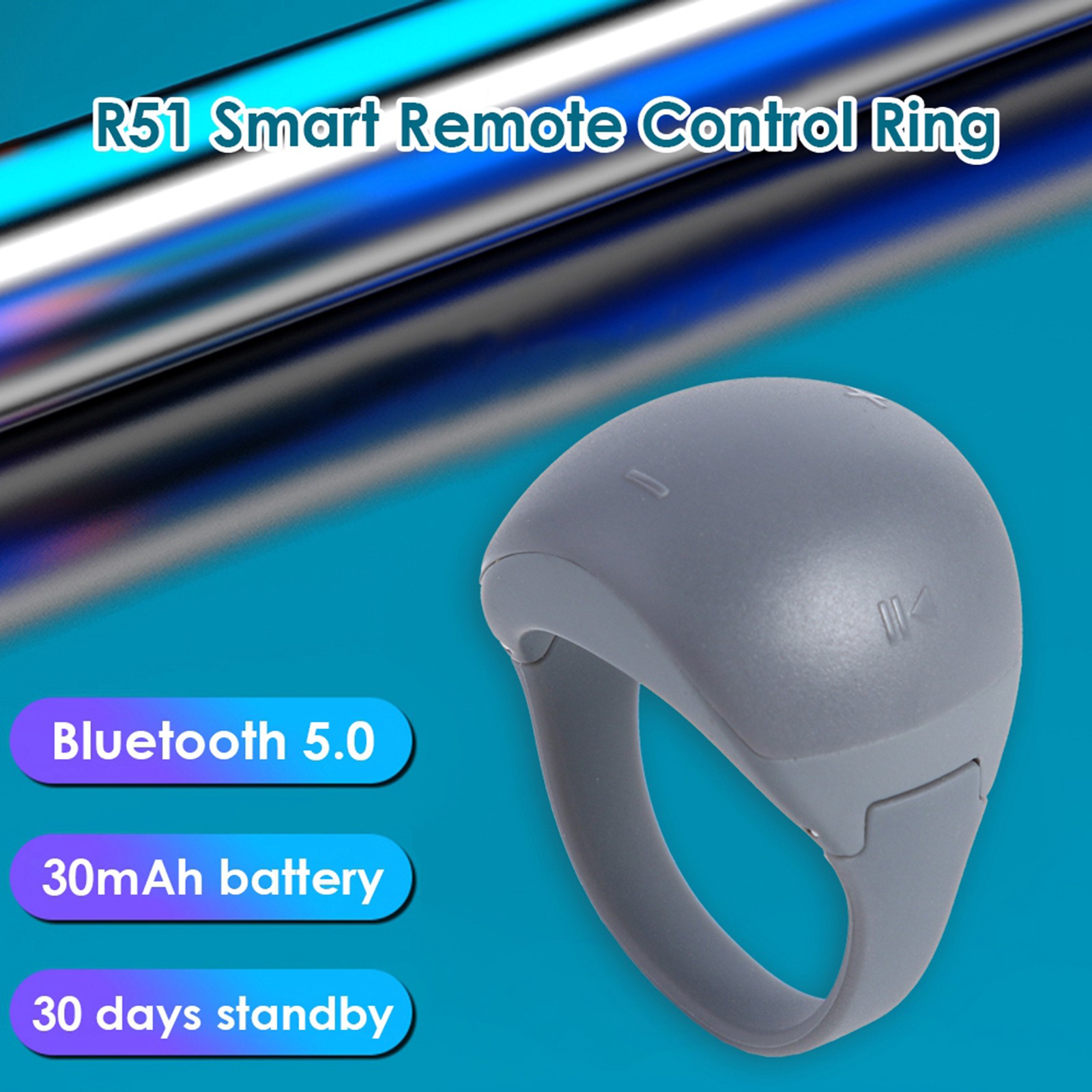 Nhẫn Bluetooth Ipx6 Đa Chức Năng Có Thể Sạc Được Cho Điện Thoại Ios Android