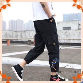 Quần kaki túi hộp nam nữ nắp túi