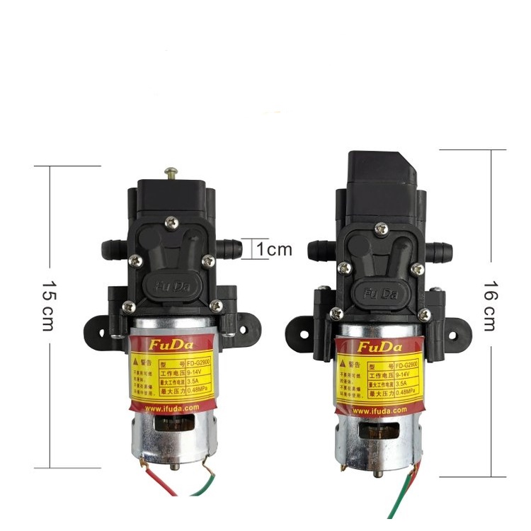 Máy Bơm Nước Mini 12v Áp Lực Cao - Bơm Tăng Áp Mini 12v-3.5A -0.48MPA-G2900 FuDa