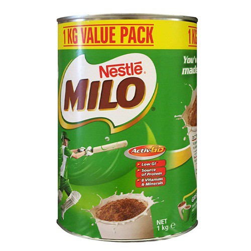 Sữa Milo úc 1 kg date cuối 2021 trở lên