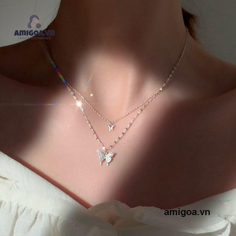 ✨✨vòng cổ Choker Mặt Trái Tim Và Bướm Đơn Giản Thời Trang Hàn Quốc Cho Nữ