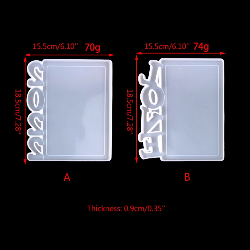 Khuôn Silicone Làm Khung Ảnh Hình Chữ Nhật 2022 DIY