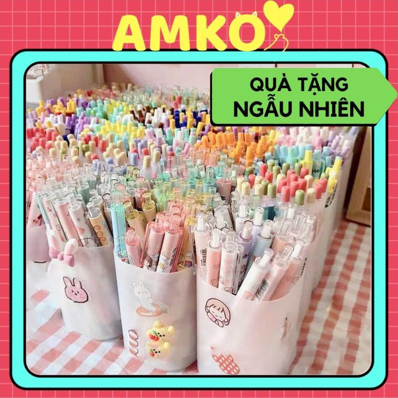 [Mã LIFE0704ALL giảm 10% đơn 50K] Bút Bi Bấm Mực Nước 0.5mm Hình Khủng Long Xanh Cute Đáng Yêu AMKO B10