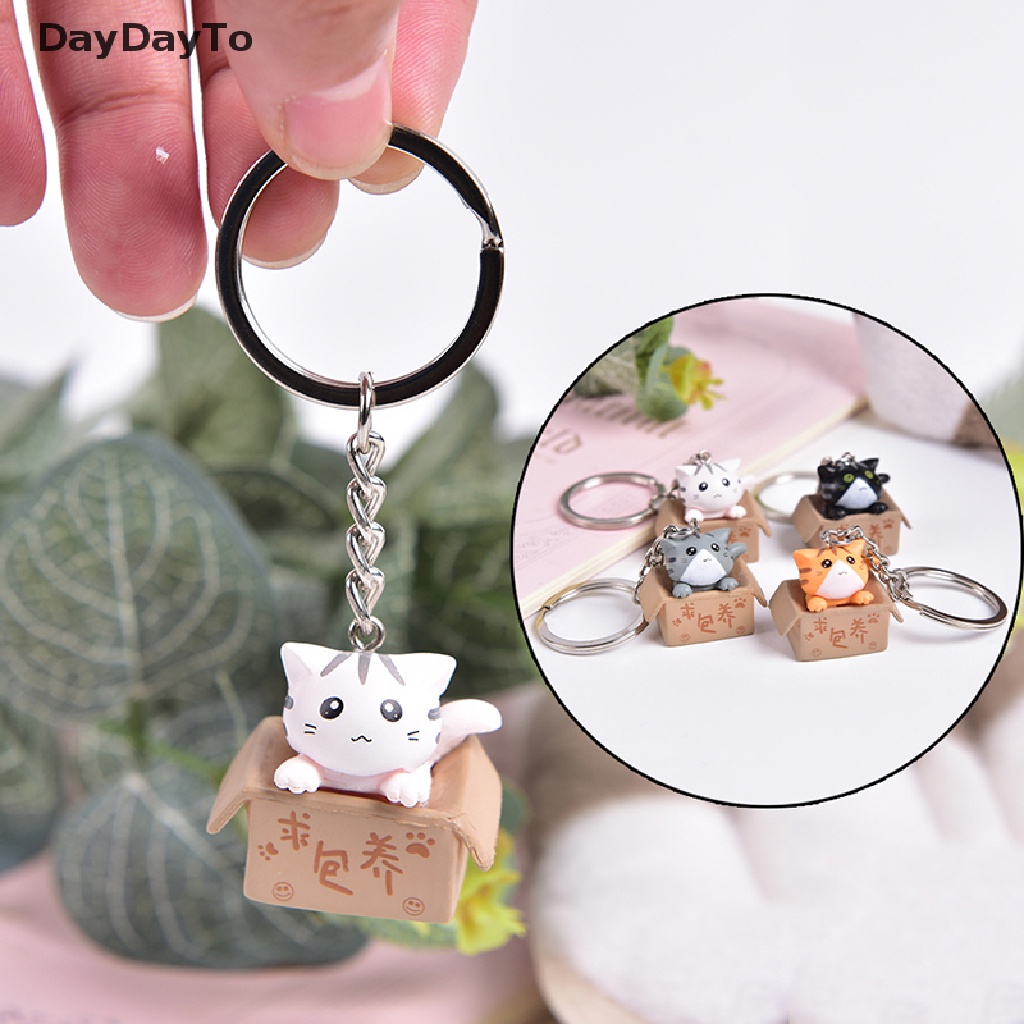 Móc Khóa Hình Mèo Hoạt Hình Đáng Yêu