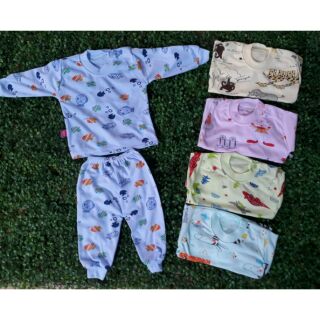 Set 5 bộ nỉ cotton màu cho bé