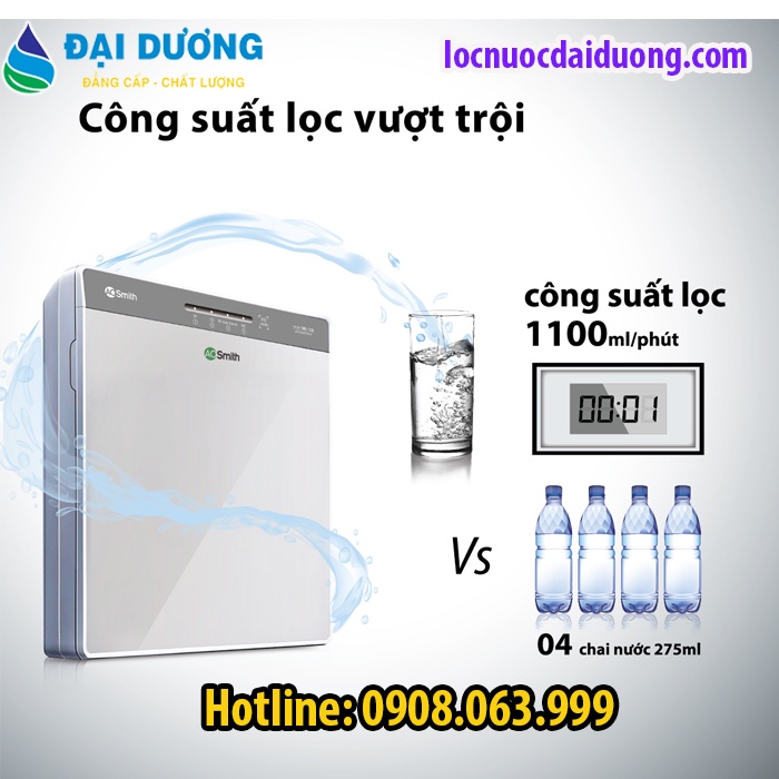 MÁY LỌC NƯỚC AOSmith K400 - RO SIDE STREAM (thiết kế ĐỂ GẦM hoặc ĐỂ BÀN), MÁY LỌC NƯỚC AOSmith VŨNG TÀU,HCM