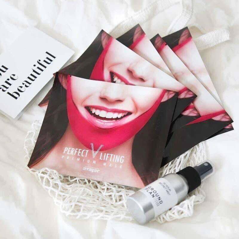 Một Miếng Mặt Nạ Tạo Hình V-line Avajar Perfect V Lifting Premium Mask Hàn Quốc