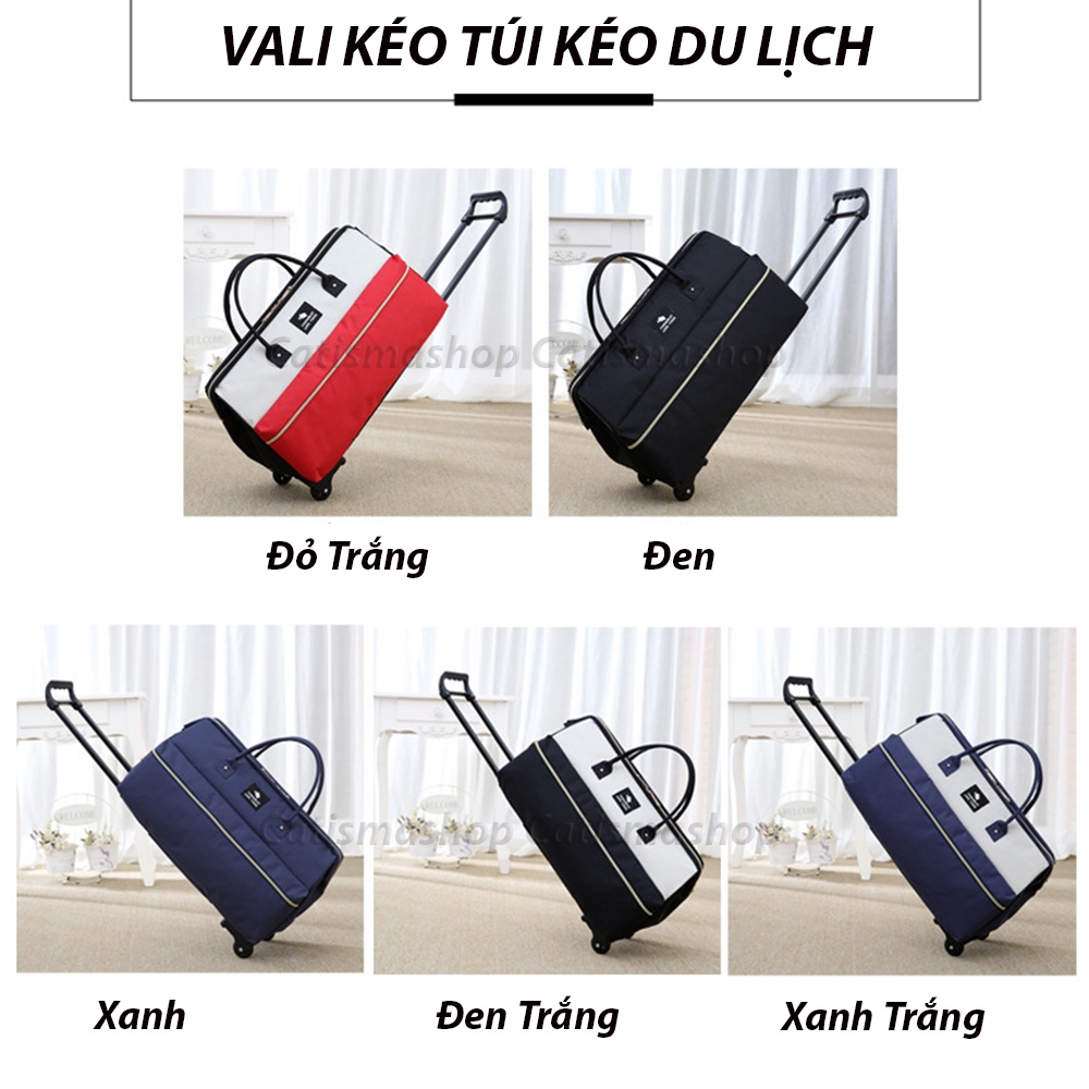 Túi kéo du lịch, valy kéo kiểm xách tay vải sợi oxford chống thấm