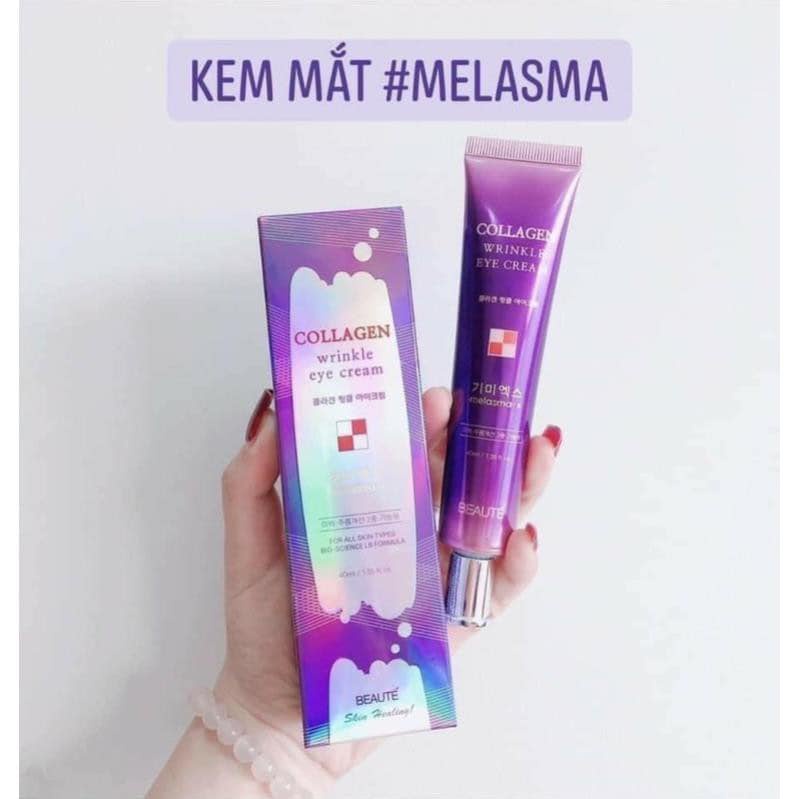 Kem Dưỡng Mắt Xóa Thâm 3D Collagen Wrinkle Eye Cream Melasma-x Beaute - 40ml