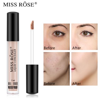 Kem che khuyết điểm MISS ROSE dạng lỏng chống nước lâu trôi tạo đường viền dành cho nữ