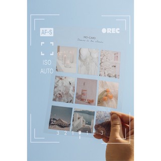 Set 3 tờ sticker trong suốt nhiều chủ đề