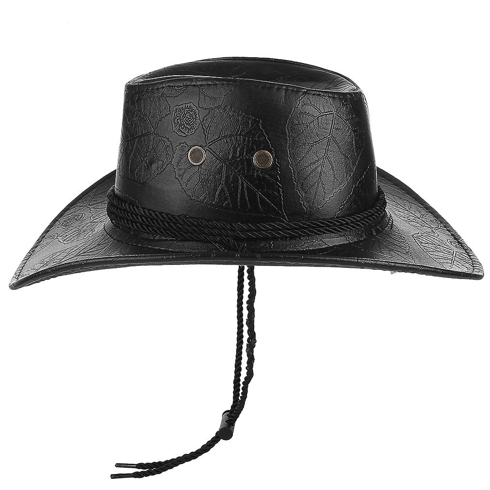 Nón cao bồi chất liệu da thiết kế độc đáo thời trang cho nam và nữ