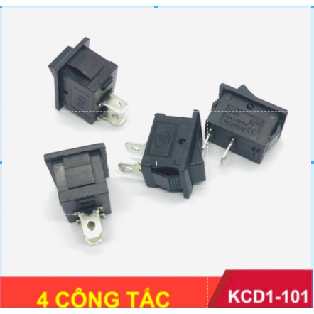 5 công tắc bập bênh KCD1-101 2 chân ON-OFF 10-125VAC 6A-250VAC - LK0174
